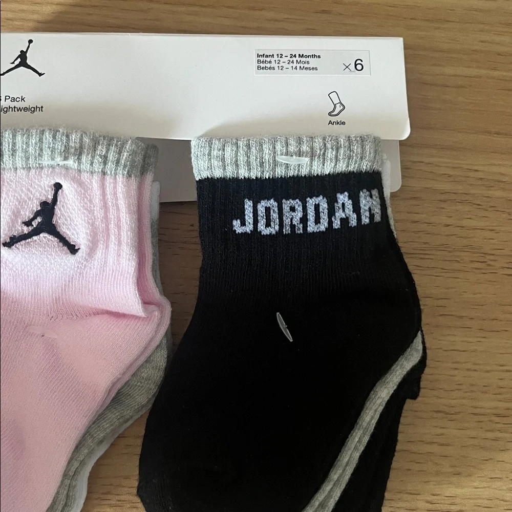 Kids Jordan Ankle Socks Size 12-24 Months